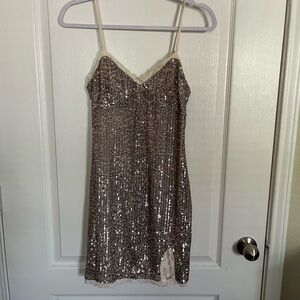 Sequin and Lace Dress